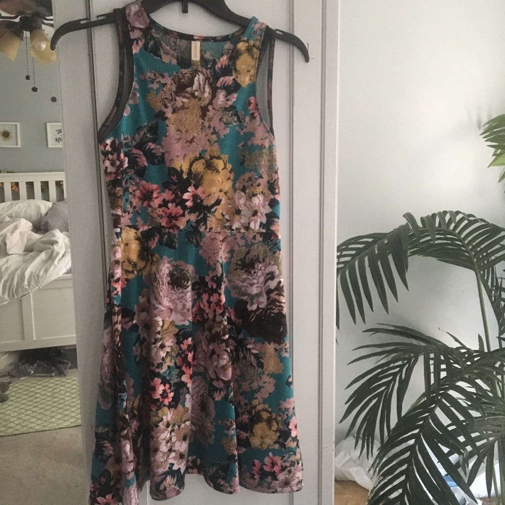 Floral Fit and Flare Dress